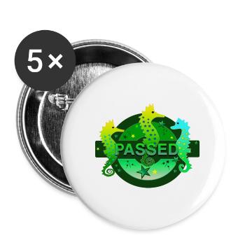 bestanden Schwimmer Schwimmerin - Buttons klein 25 mm (5er Pack) - Weiß - Vorne