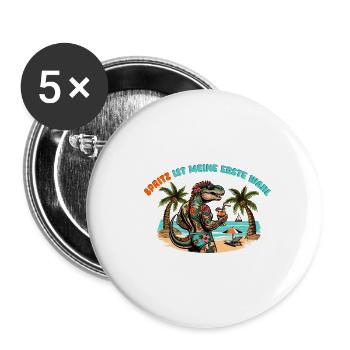 Spritz ist meine erste Wahl - Buttons klein 25 mm (5er Pack) - Weiß - Vorne