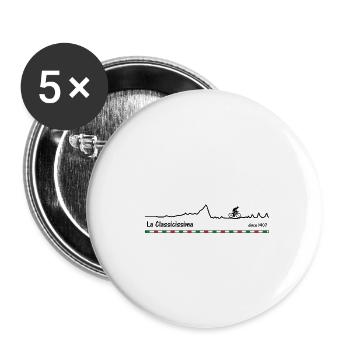 Milan San Remo - Buttons small 1''/25 mm (5-pack) - white - Front