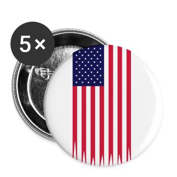 usa used vertical - Buttons small 1''/25 mm (5-pack) - white - Front