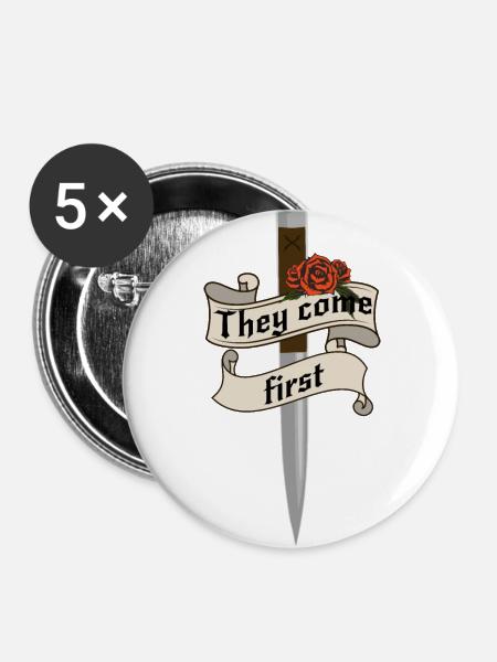 Vampire Academy - Buttons klein 25 mm (5er Pack) - Weiß