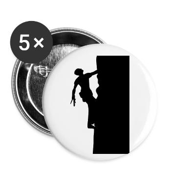 Klettern Berg climbing - Buttons klein 25 mm (5er Pack) - Weiß - Vorne