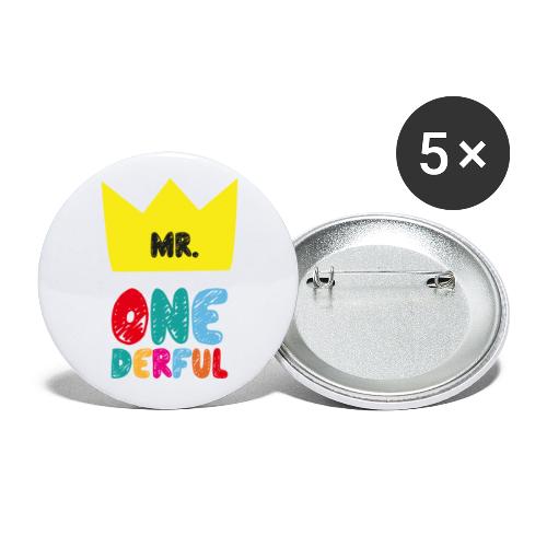mr onederful bunt - Buttons klein 25 mm (5er Pack)