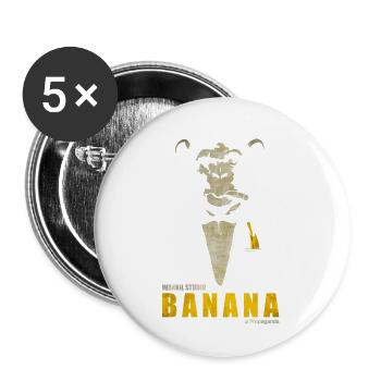 A Propaganda (transparent) - Lot de 5 petits badges (25 mm) - blanc - Devant
