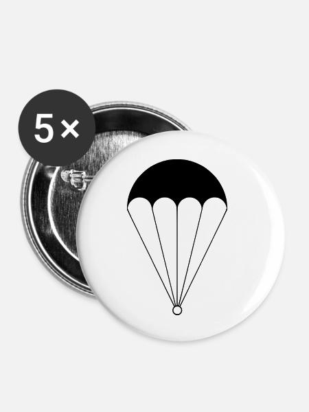 parachute - Buttons klein 25 mm (5er Pack) - Weiß