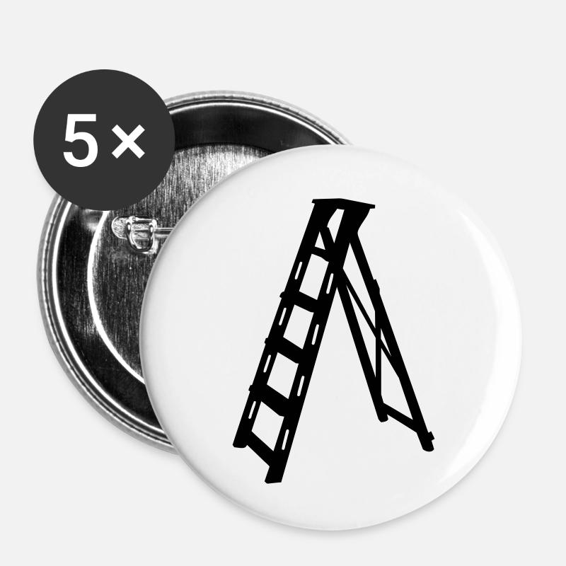 Ladder - Buttons small 1''/25 mm (5-pack) - white