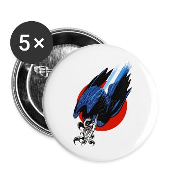 Osprey Turbo Hawk - Buttons small 1''/25 mm (5-pack) - white - Front