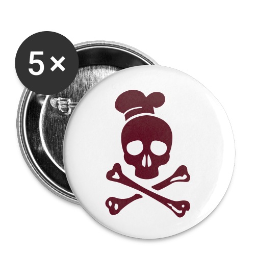 cannibal cook vector - Buttons klein 25 mm (5er Pack)
