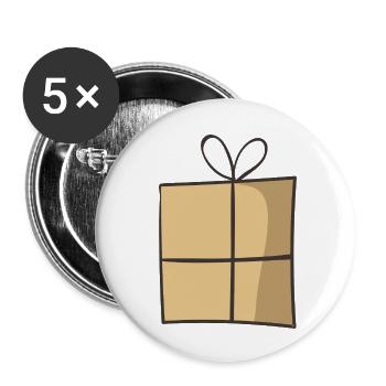 present 3 - Buttons small 1''/25 mm (5-pack) - white - Front