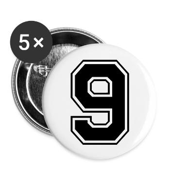 neun - Buttons small 1''/25 mm (5-pack) - white - Front