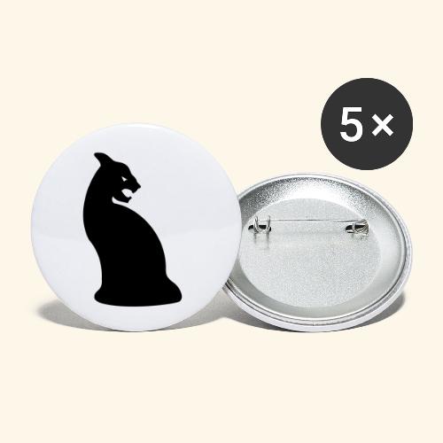 fauchende katze - Buttons klein 25 mm (5er Pack)