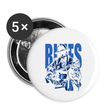 I got the blues - Lot de 5 petits badges (25 mm) - blanc - Devant