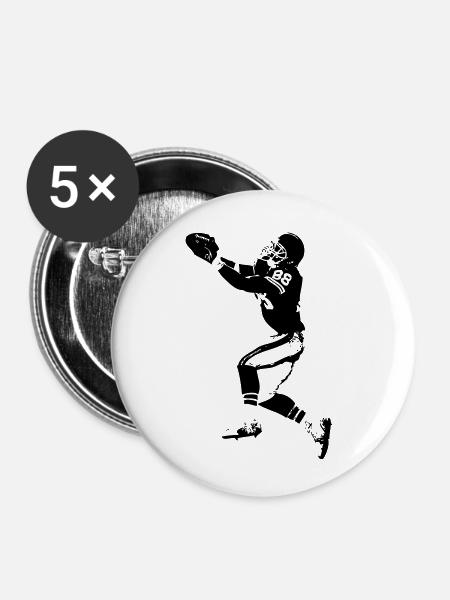 touchdown - Buttons klein 25 mm (5er Pack) - Weiß