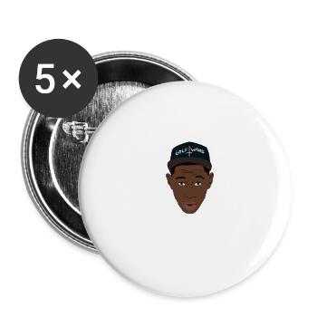 Tyler Wolfgang - Buttons small 1''/25 mm (5-pack) - white - Front