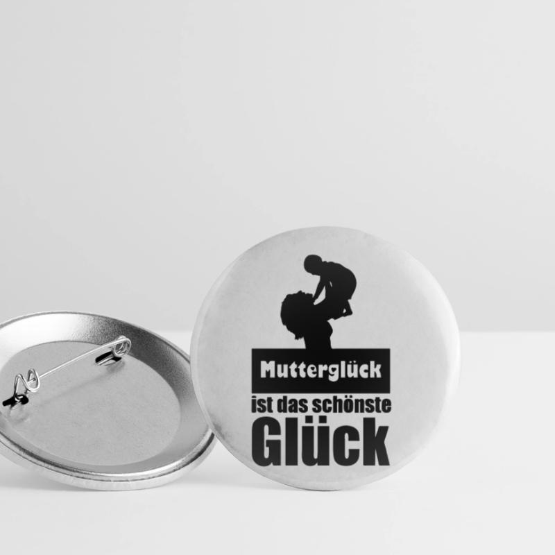 Mutterglück Mutter Muttertag Geburt Geschenk Buttons klein 25 mm (5er Pack)