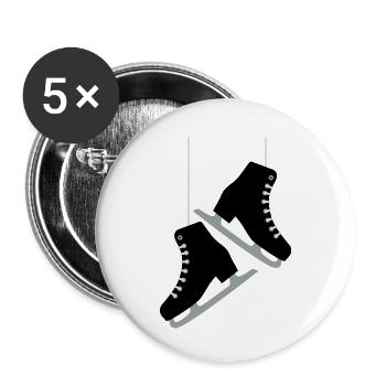 Skates - Buttons small 1''/25 mm (5-pack) - white - Front