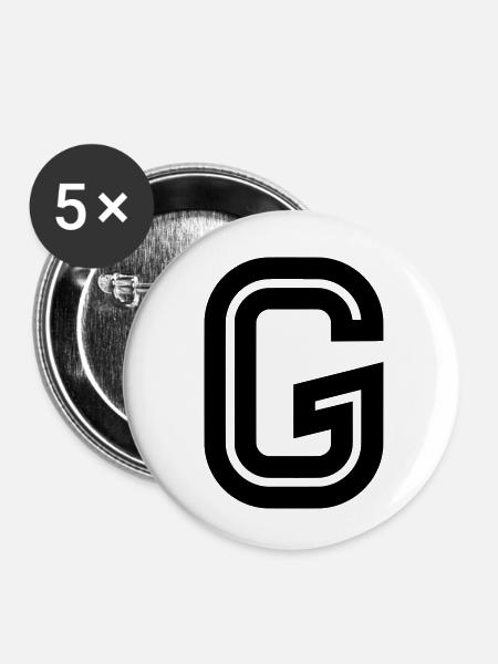 G - Buttons klein 25 mm (5er Pack) - Weiß