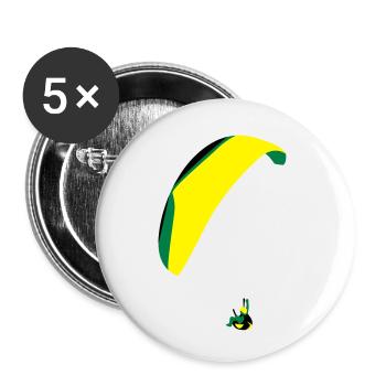 Paraglider Acro - Buttons small 1''/25 mm (5-pack) - white - Front