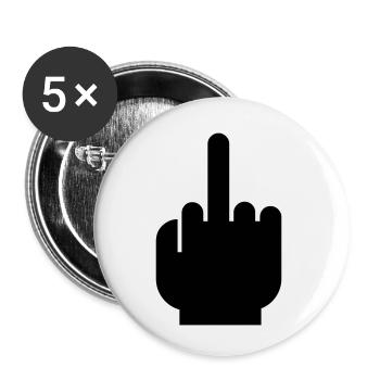 Fuck you ! - Buttons small 1''/25 mm (5-pack) - white - Front