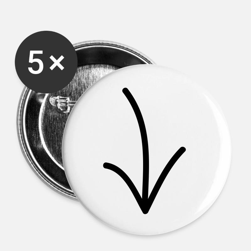 The child I am! - Buttons small 1''/25 mm (5-pack) - white