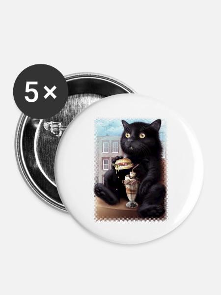 CAESAR 2019 - Buttons klein 25 mm (5er Pack) - Weiß