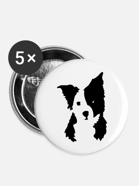 Cute dog - Buttons klein 25 mm (5er Pack) - Weiß