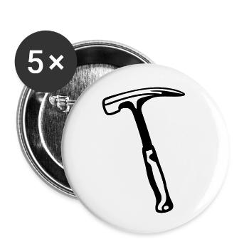 hammer - Buttons klein 25 mm (5er Pack) - Weiß - Vorne