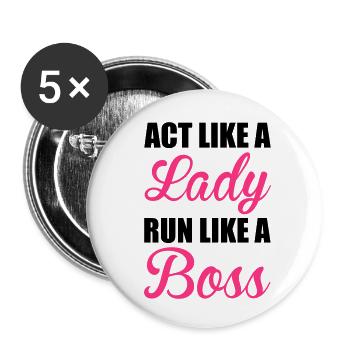 Run - Buttons small 1''/25 mm (5-pack) - white - Front