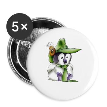 Schütze to be - Buttons klein 25 mm (5er Pack) - Weiß - Vorne