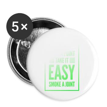 Have a Problem...Joint - Buttons klein 25 mm (5er Pack) - Weiß - Vorne