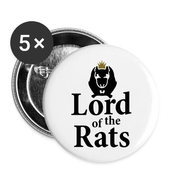 Lord of the rats (2c) - Buttons small 1''/25 mm (5-pack) - white - Front