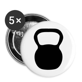 Kettle Bell - Buttons small 1''/25 mm (5-pack) - white - Front