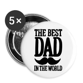 The best dead in the world - Buttons small 1''/25 mm (5-pack) - white - Front