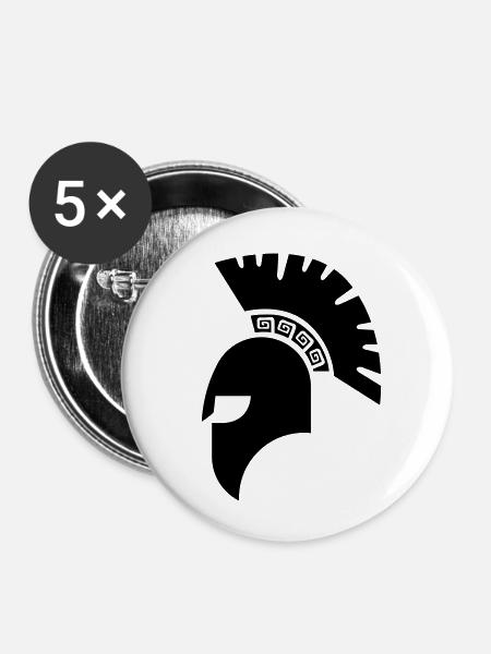 Romaner - Buttons klein 25 mm (5er Pack) - Weiß