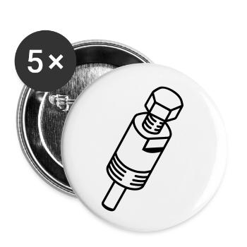Extractor_Mechanic_em3 - Buttons small 1''/25 mm (5-pack) - white - Front
