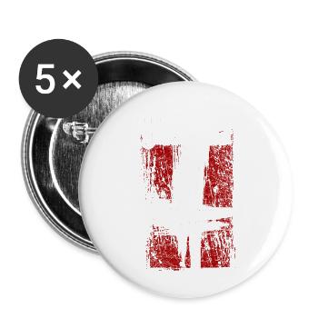 Trve / True Black Metal norvégien - Lot de 5 petits badges (25 mm) - blanc - Devant