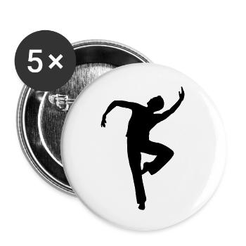 one balet - Buttons small 1''/25 mm (5-pack) - white - Front
