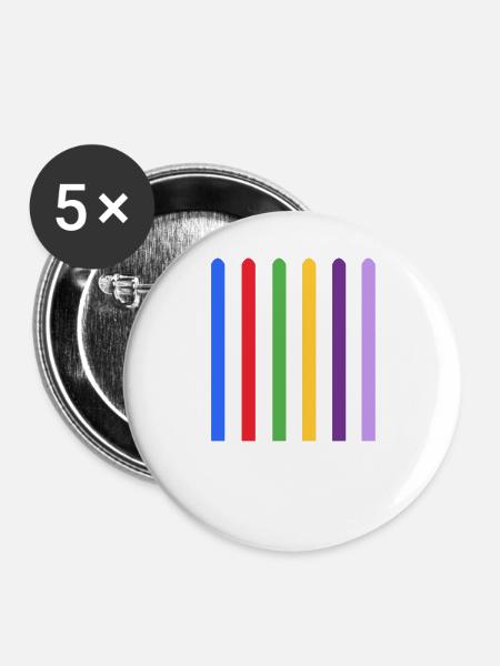 Lichtschwert - Buttons klein 25 mm (5er Pack) - Weiß