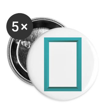 picture frame - Buttons small 1''/25 mm (5-pack) - white - Front