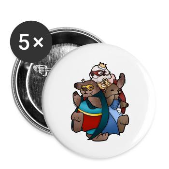 TAZZ TALKS | Furvengers - Buttons small 1''/25 mm (5-pack) - white - Front