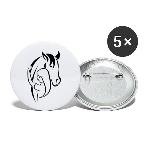 Loving Horse - Buttons klein 25 mm (5er Pack)