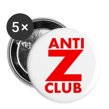 Anti z club - Buttons small 1''/25 mm (5-pack) - white - Front