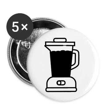 Blender - Buttons small 1''/25 mm (5-pack) - white - Front