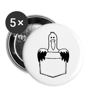 Shirt bag Seagull On the way - Buttons small 1''/25 mm (5-pack) - white - Front