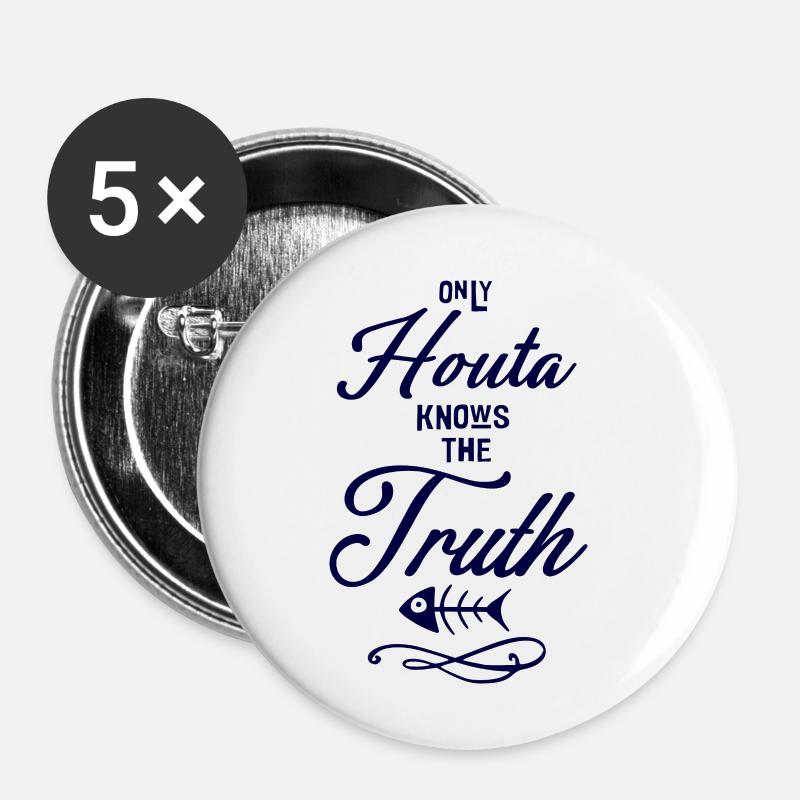 HOUTA TRUTH - Buttons small 1''/25 mm (5-pack) - white