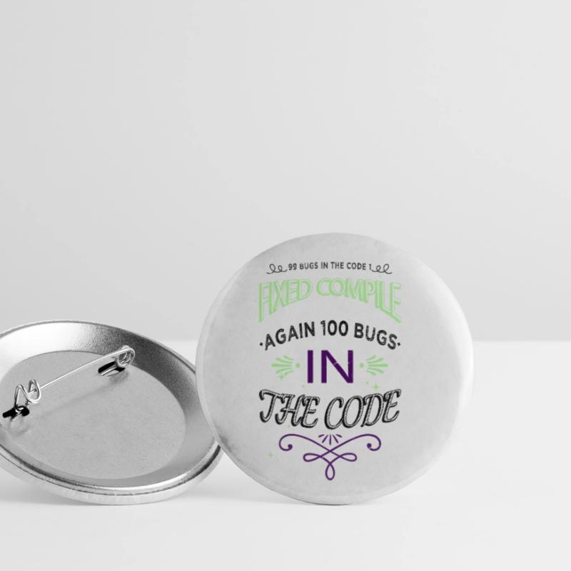 c sharp programming Buttons small 1''/25 mm (5-pack)