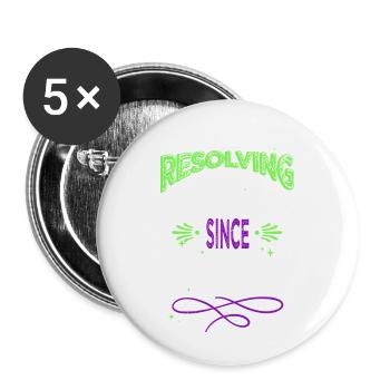 cycling writer literature funny reading happy - Buttons small 1''/25 mm (5-pack) - white - Front