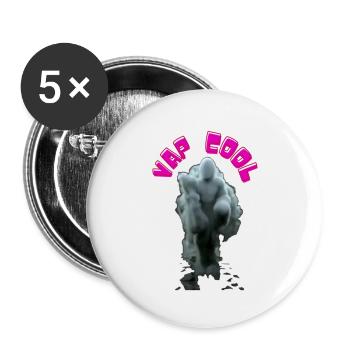 Vap Cool - Buttons klein 25 mm (5er Pack) - Weiß - Vorne