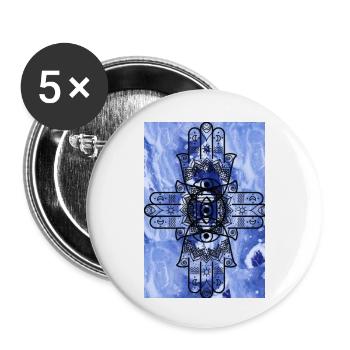 png 1 2 - Buttons klein 25 mm (5er Pack) - Weiß - Vorne
