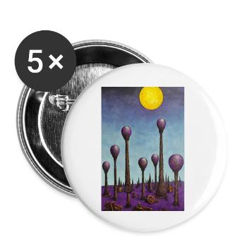 Wald der Pilze - Buttons klein 25 mm (5er Pack) - Weiß - Vorne